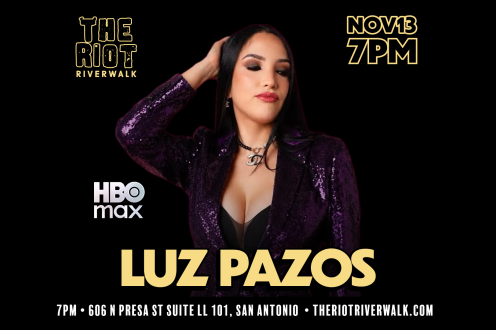 Luz Pazos (HBO max) Headlines The Riot Comedy Club