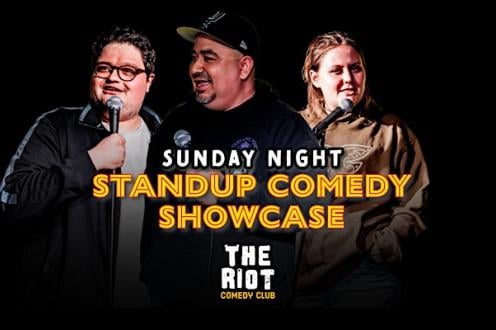 Riot Riverwalk Comedy Club presents Sunday Night Standup Comedy Showcase