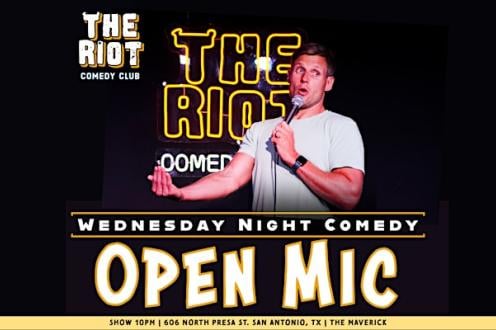 Riot Comedy Club presents Wednesday Night Standup Comedy Open Mic