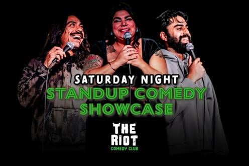 Riot Comedy Club presents Saturday Night Standup Comedy Showcase